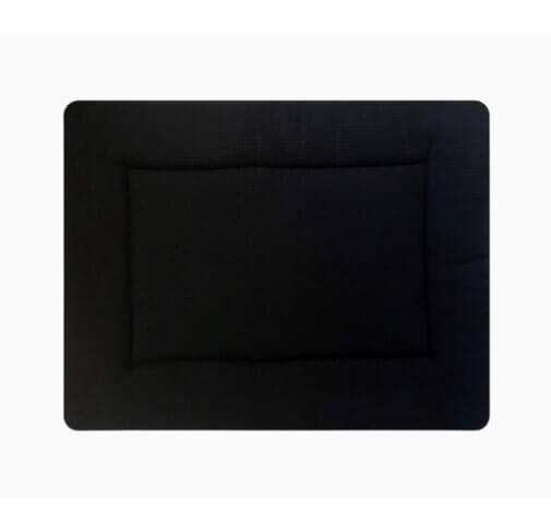 Boxkleed zwart wafel