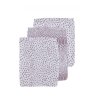 Washandjes Hydrofiel Meyco Snake-Cheetah 458038 Lilac 3st.