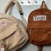 Rugtas met naam kind teddy