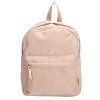 Rugzak corduroy met naam beige