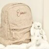 Rugzak met naam beige