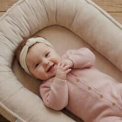 Babynestje beige velours