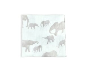 Hydrofiel swaddle olifanten bruin