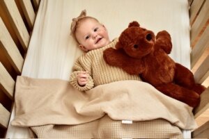 Wiegdeken Ajour beige