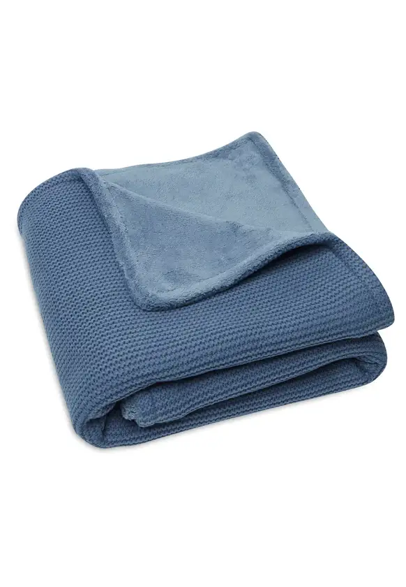 Deken ledikant Knit - BlueFleece