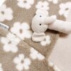 Teddy babydeken daisy beige