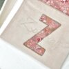 Babydeken met naam stof letter