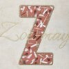 Babydeken met naam stof letter