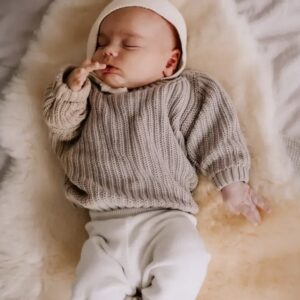 BabyCare Merino schapenvacht voor baby in wieg
