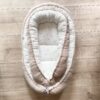 XL babynestje in beige wafelstof