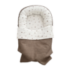 Babynestje taupe met maan- en sterrenprint